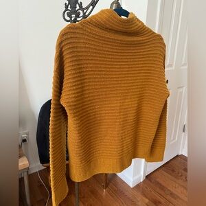 Madewell Mustard Cowl Neck Sweater